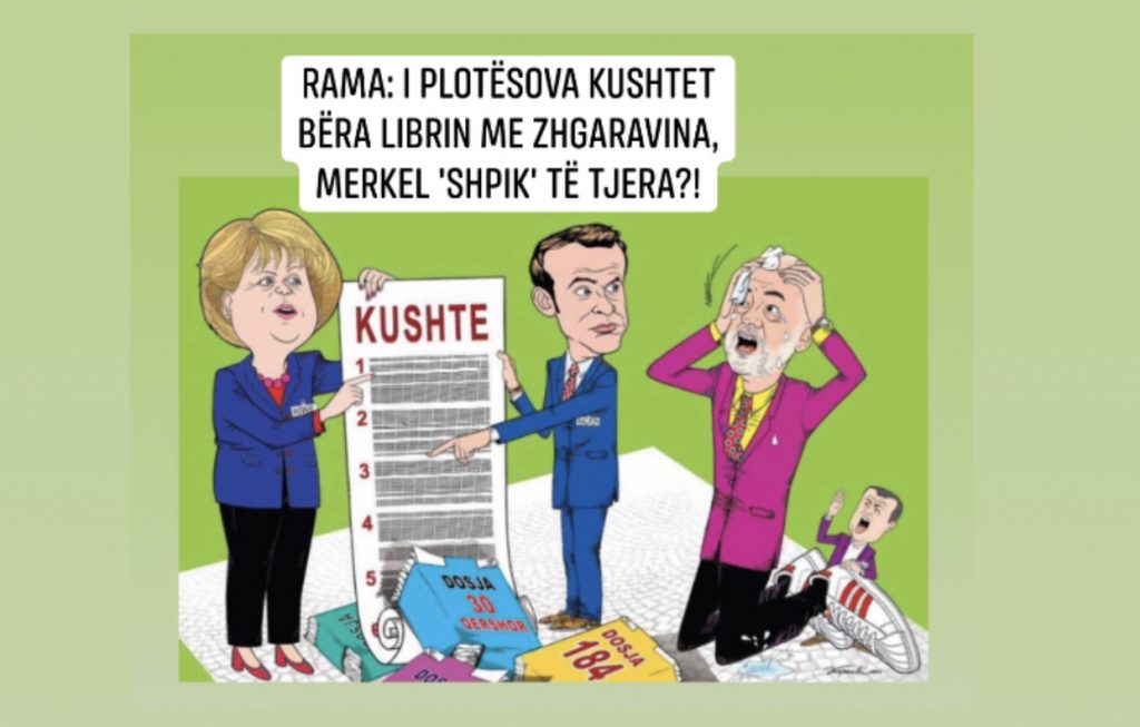 Karikatura/ Kapexhiu:Pengesa të reja gjermane për Ramën