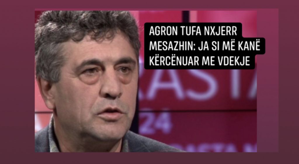 Kërcënohet sërish me jetë shkrimtari Agron Tufa