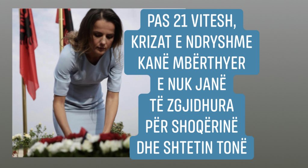 E përkulur mbi varrin e të atit, mesazhi i Rudina Hajdarit: Të rinjtë dhe jo vetëm e kanë ende në dorë rrugën e drejtë