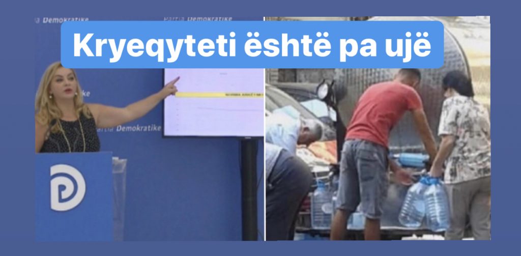 Vokshi: Veliaj po mashtron qytetarët e Tiranës, 80 % e kryeqytetit është pa ujë të pijshëm