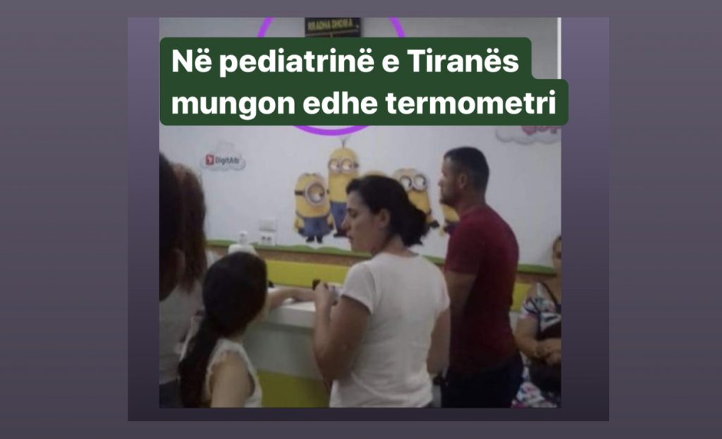 ‘As termometër s’keni?’/ Vokshi denoncon me VIDEO gjendjen e mjerueshme në pediatrinë e Tiranës
