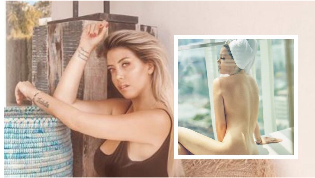 Bashkëshortja e sulmuesit argjentinas, foto nudo me peshqir