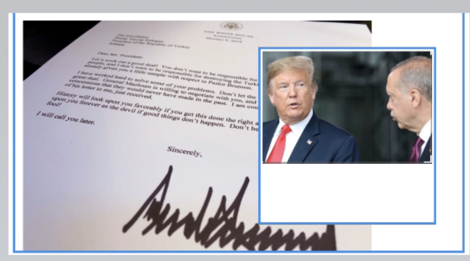 Letra e Trump për Erdoganin dhe kërcënimi që i bën : “Mos u bëj budalla!”