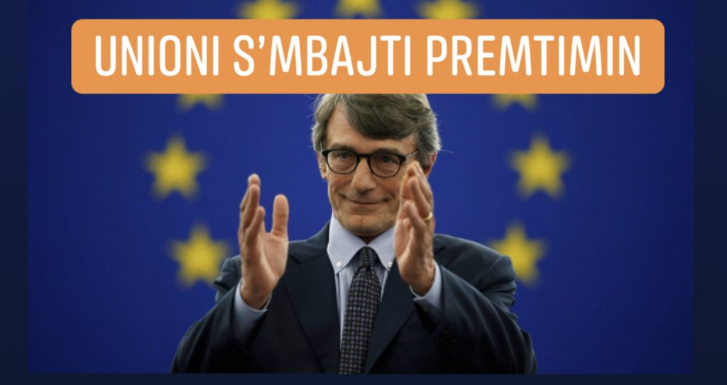 Negociatat/ Kreu i PE, Sassoli: Ishte një gabim