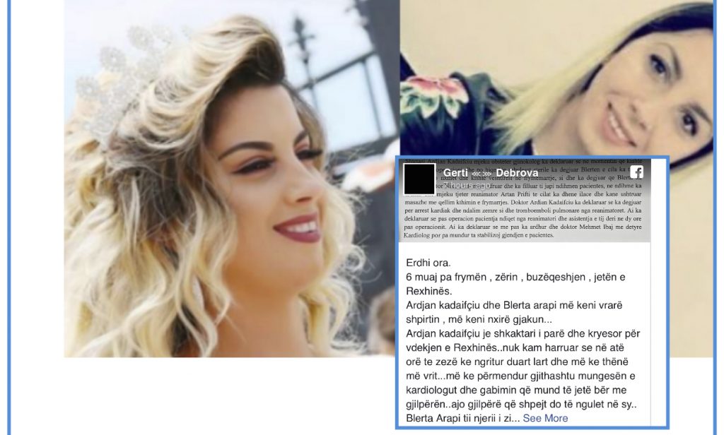 Gjilpëra do t’ju ngulet në sy”/ 6 muaj pas vdekjes së 25 vjeçares, bashkëshorti shpërthen ndaj mjekëve