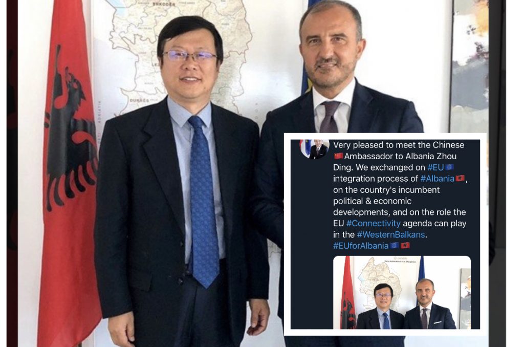 Soreca takon ambasadorin kinez: Diskutuam për integrimin e Shqipërisë në BE