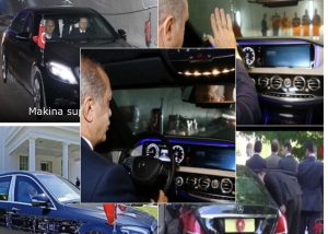 FOTOT/Erdogan  vizitë në Serbi duke ngarë vetë makinën super luksoze