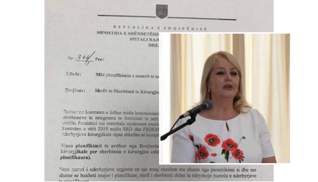 Shkresa e drejtoreshës së spitalit: Vetëm 155 operacione në muaj