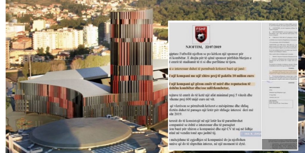 “Air Albania” nuk plotëson asnjë kriter për emrin e “Arenës Kombëtare”