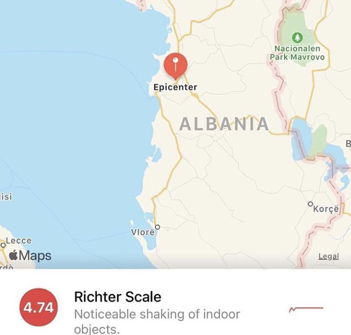 Tërmeti i parë për vitin 2020.