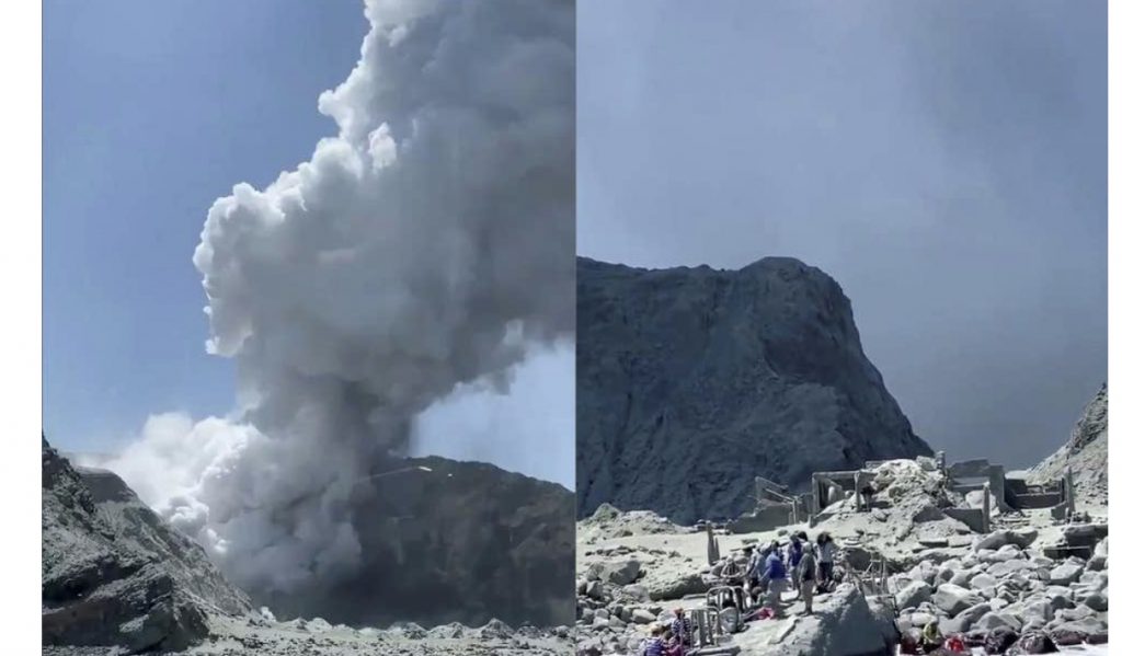 Shpërthen vullkani më aktiv në Zelandën e Re /Raportohen 5 viktima e dhjetra të plagosur nga vullkani