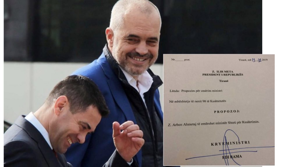 Rama i çon propozimin Metës: Emëro Arben Ahmetajn ministër Rindërtimin