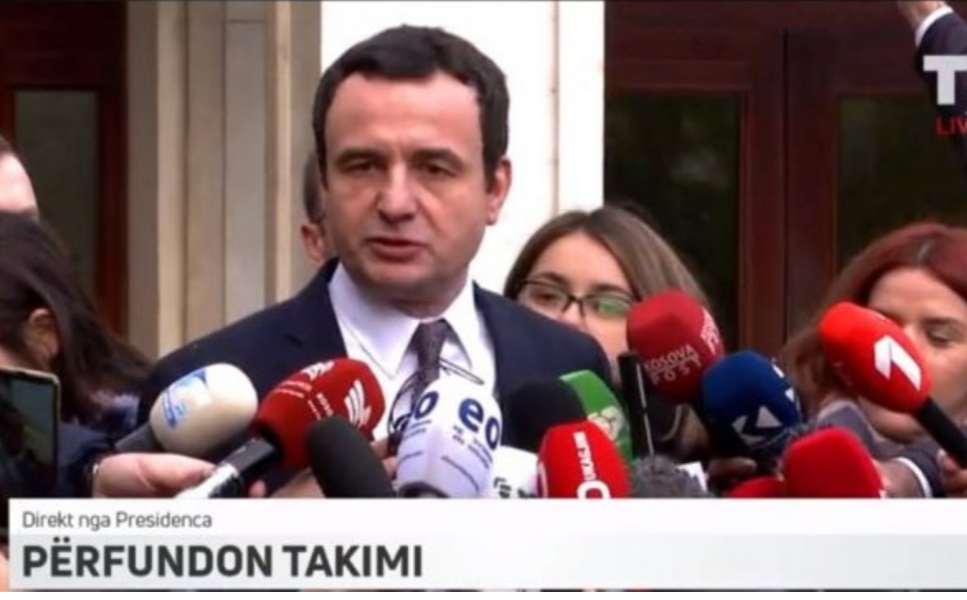 Takimi i shkurtër me Thaçin në Presidencë, Albin Kurti jep detaje