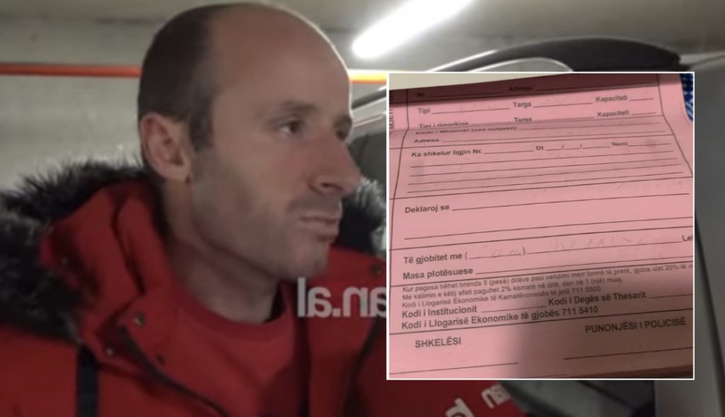 Policia e gjobit pse transportonte djalin dhe mbesat me makinë