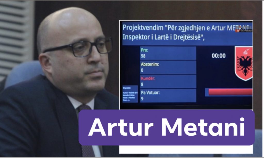 Artur Metanin në postin e Inspektorit të Lartë të Drejtësisë