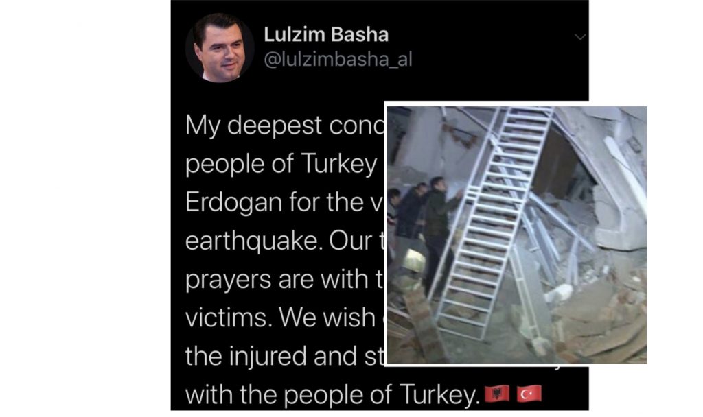 “Lutje dhe solidaritet”, Basha mesazh pas tërmetit shkatërrues në Turqi