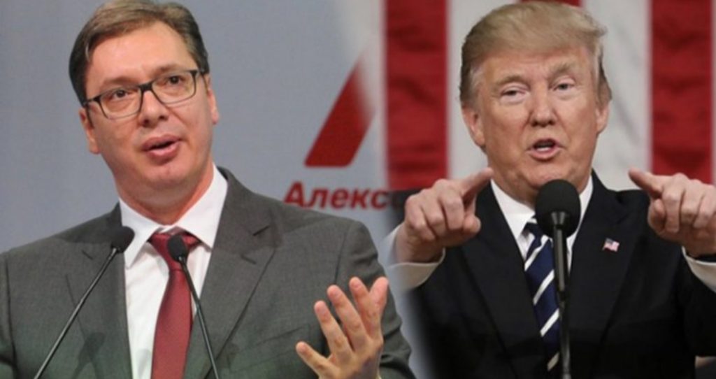 Trump i kërkon Vuçiçit normalizim të marrëdhënieve me Kosovën