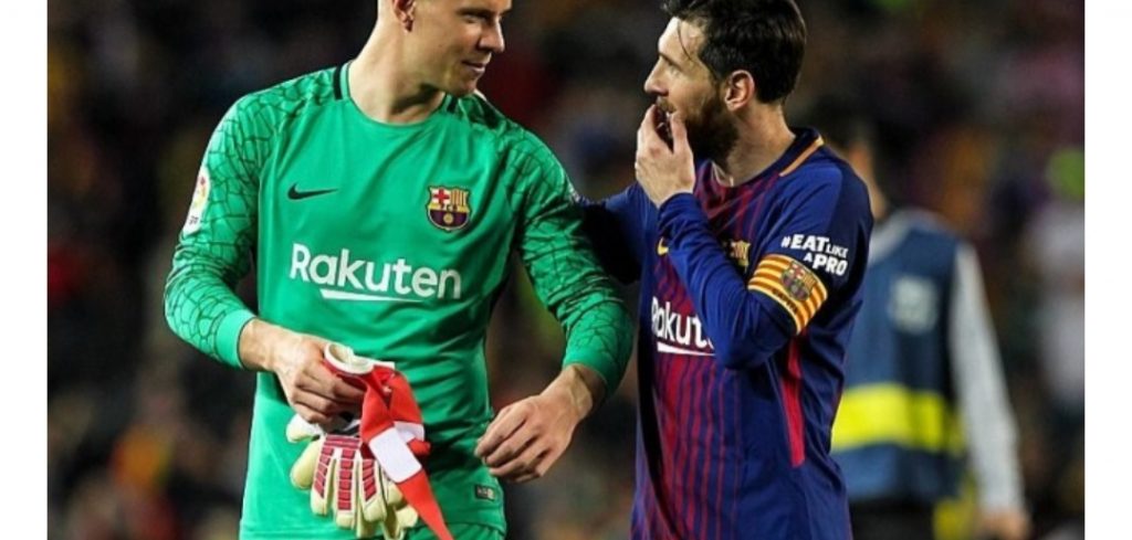 Krizë te Barcelona, Mesi dhe Ter Shtegen u konfliktuan me njëri-tjetrin