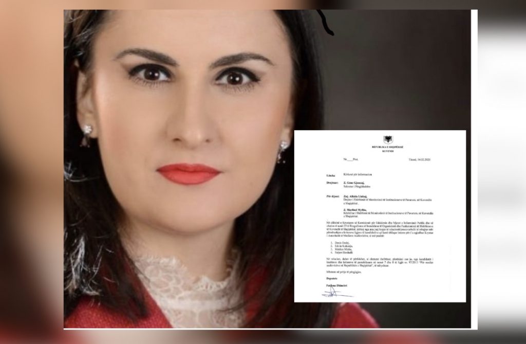 Kryetarja e Komisionit të Medias kërkesë Kuvendit për kreun e AMA-s