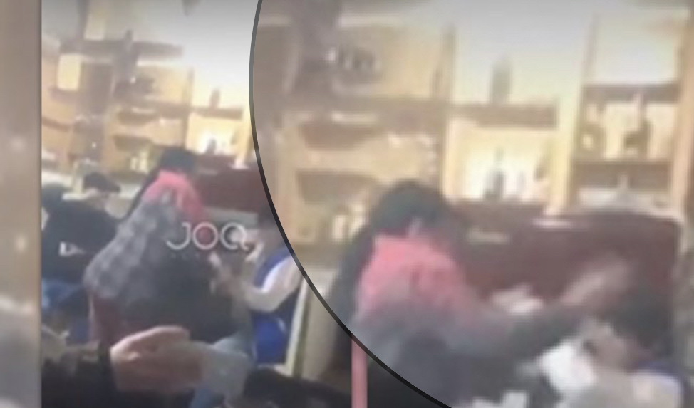 VIDEO/ E gjeti të dehur në lokal, gruaja nga Burreli rreh burrin në sy të shokëve