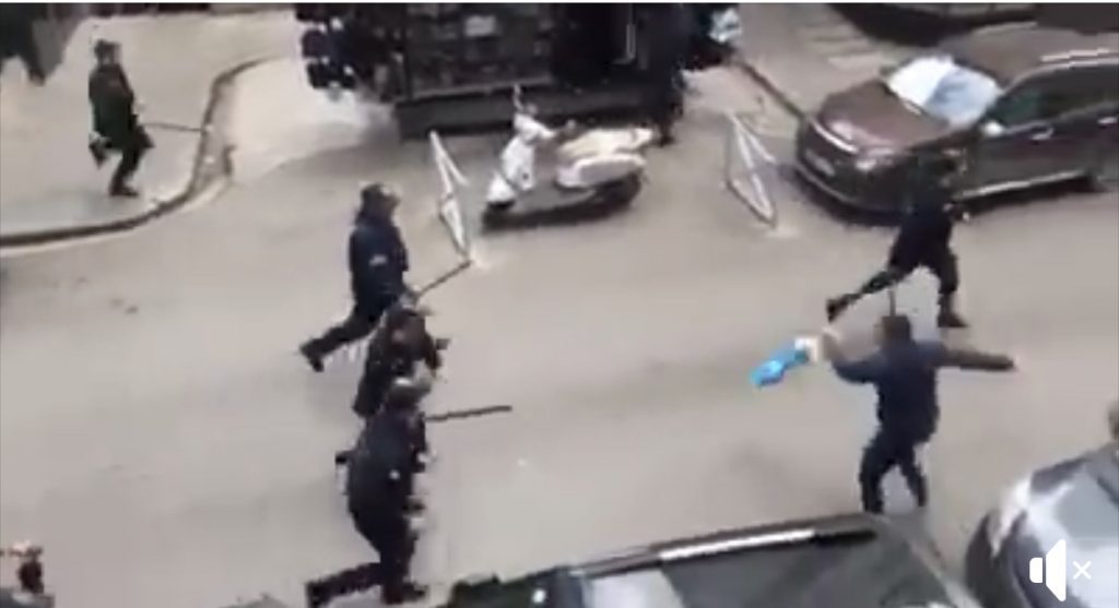 Rama poston video me dhunë të policisë spanjolle