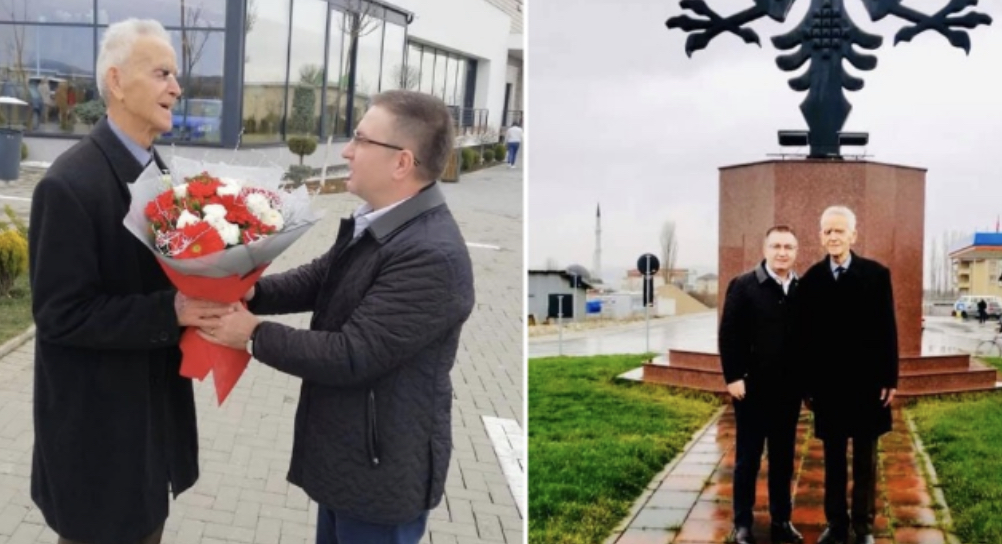 E burgosën pa ardhur 7 Marsi”- Luan Rama gjen pas 44 vitesh ish-mësuesin dhe i jel lule