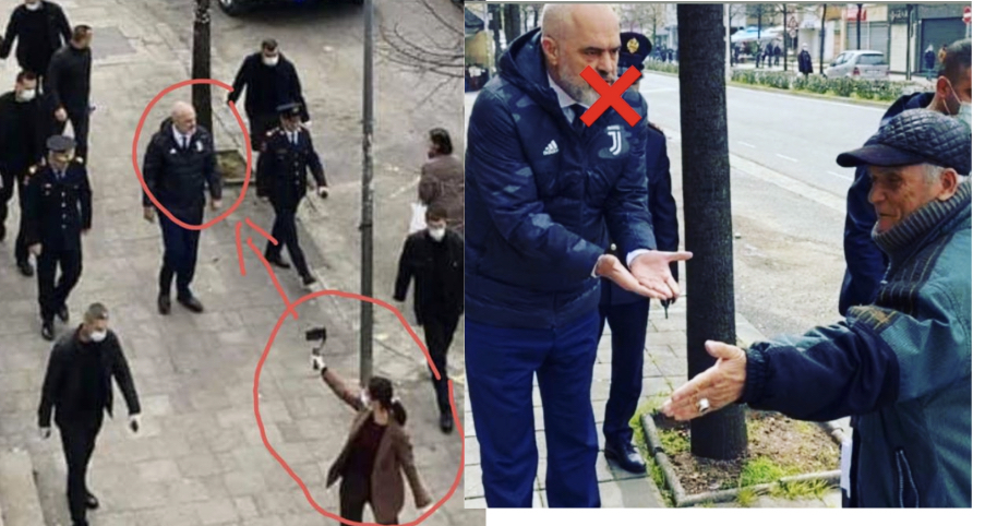 Vasili nxjerr foton nga një tjetër kënd: Shiheni si filmohet. Shko Edi te Infektivi