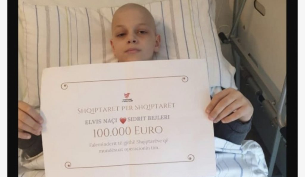 Elios së prekur nga tumori: I mblodhëm 100 mijë eurot që duheshin për operacionin në Gjermani
