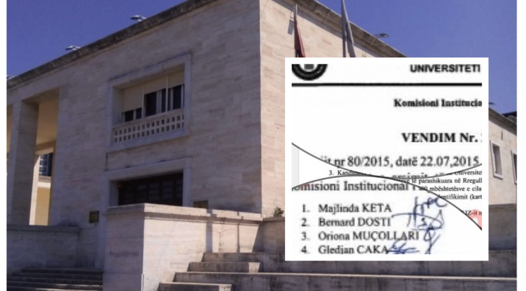 Universiteti i Tiranës zhvillon zgjedhje për rektor dhe anëtarët e senatit