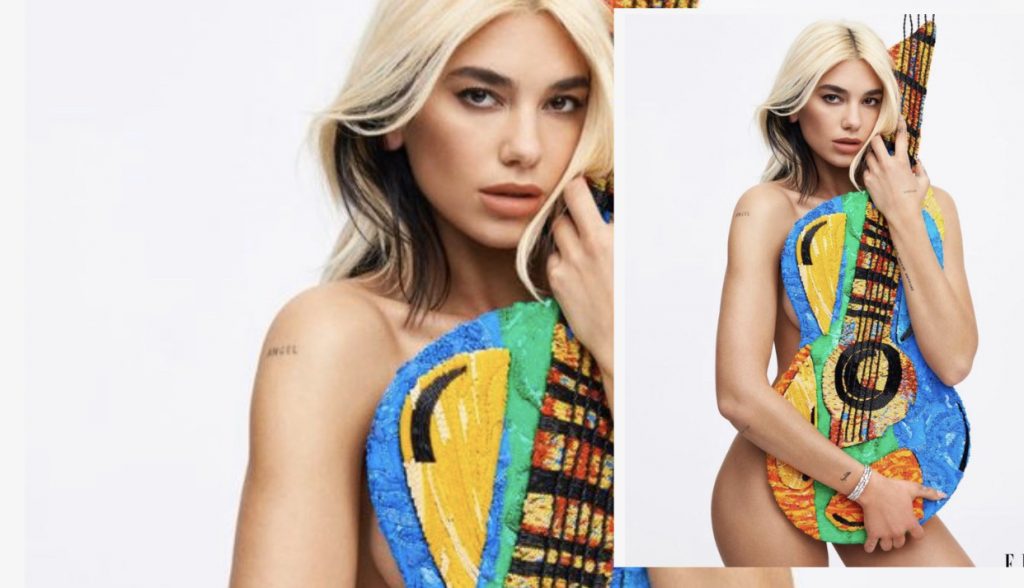 Dua Lipa, pozon nudo për revistën e njohur