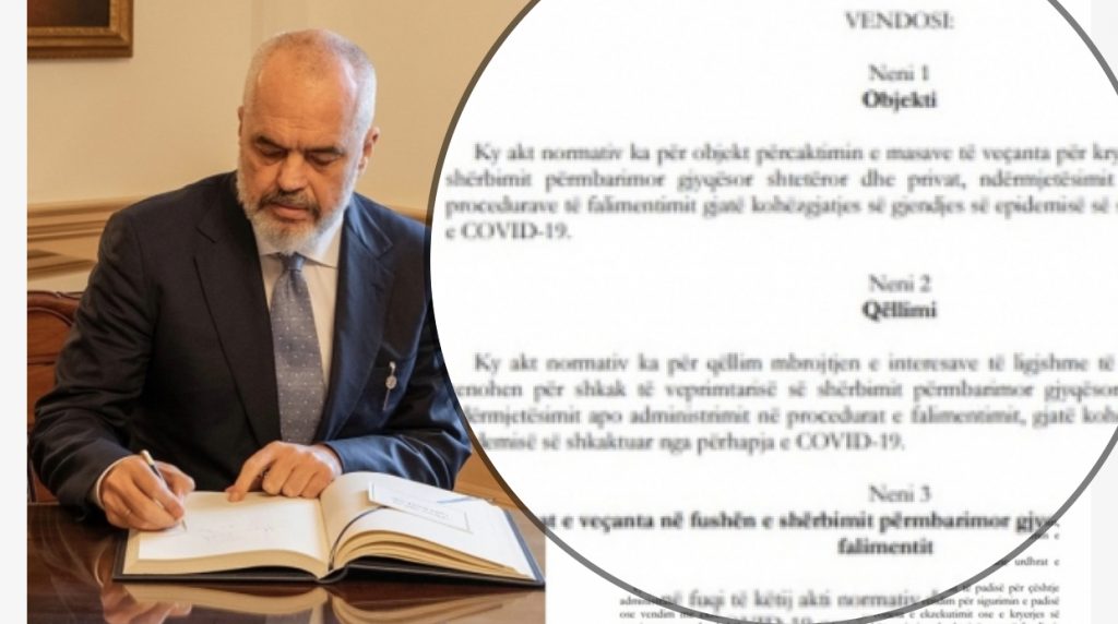 Rama BLLOKON  me Akt Normativ Përmbarimin dhe Ndërmjetësimin