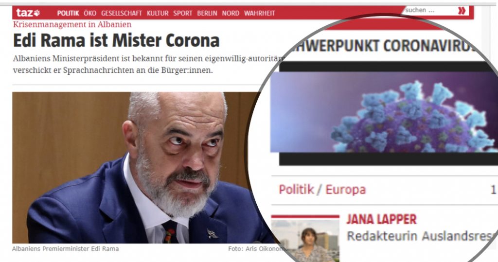 Edi Rama është Mister Corona