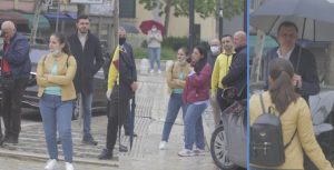 Një grup gazetarësh proteston para Kuvendit: Turp, turp!