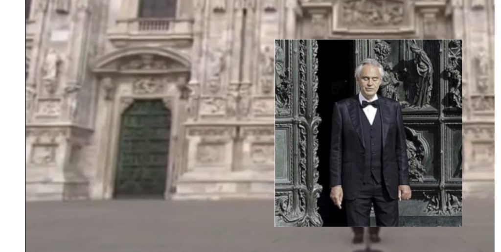 Andrea Bocelli interpretoi sot Amazing Grace nga katedralja e zbrazët Duomo