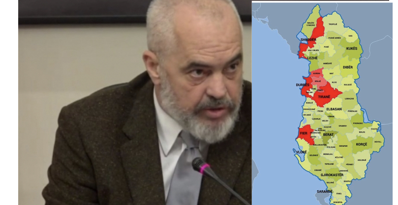 HARTA e Ramës: Ja zonat që lirohen javën e ardhshme!