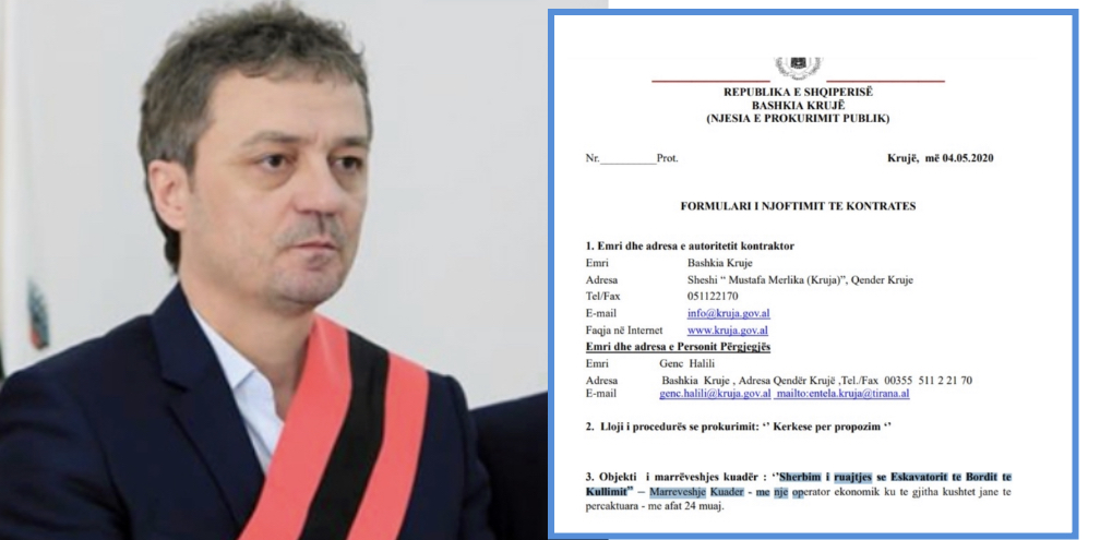 Artur Bushi dy tendera njëri pas tjetrit, 25 milion lekë për të ruajtur eskavatorin