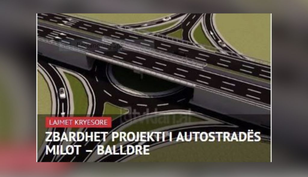 Zbardhet projekti i autostradës Milot – Balldre