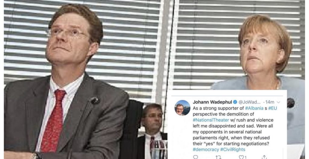 Njëriu i afërt i kancelares Merkel e thotë qartë: Shembja e Teatrit Kombëtar rrezikon negociatat