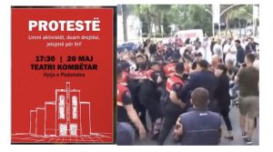 Sot protestohet  përsëri  pas shembjes së Teatrit