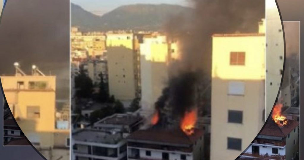 Pamjet, digjet godina  në Tiranë