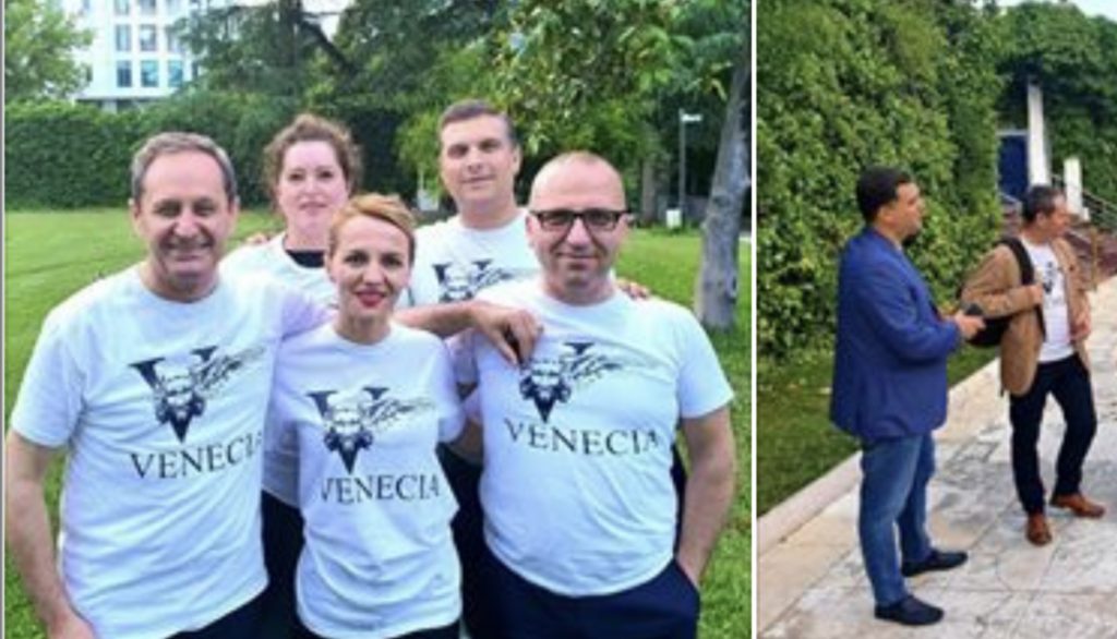 Këshilltarët e Metës në festë, veshin bluzën e veçantë dedikuar Venecias