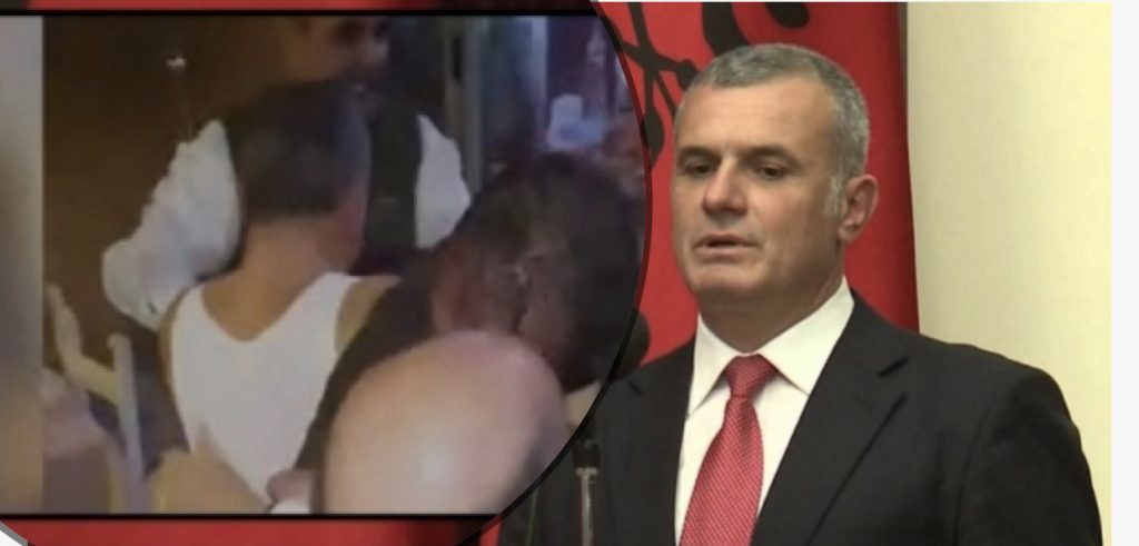 Me kanatjere dhe i dehur, del VIDEO: Kreu i KLSH Bujar Leskaj mundje ‘kokë më kokë’ brenda në lokal