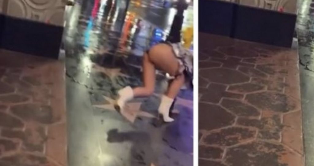 Pa reçipeta në mes të Hollivudit, Bleona Qerreti rrëshket dhe lë nam
