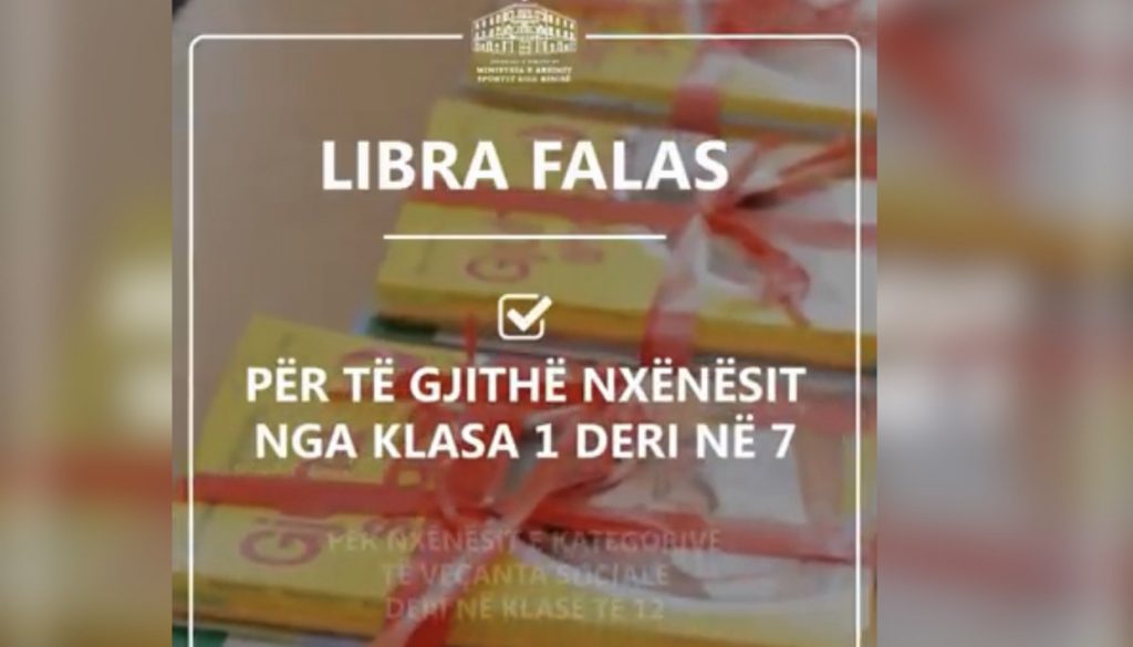 Skema e re për librat falas, ministrja Shahini: Ja nxënësit që përfitojnë