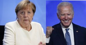 Merkel uron Biden