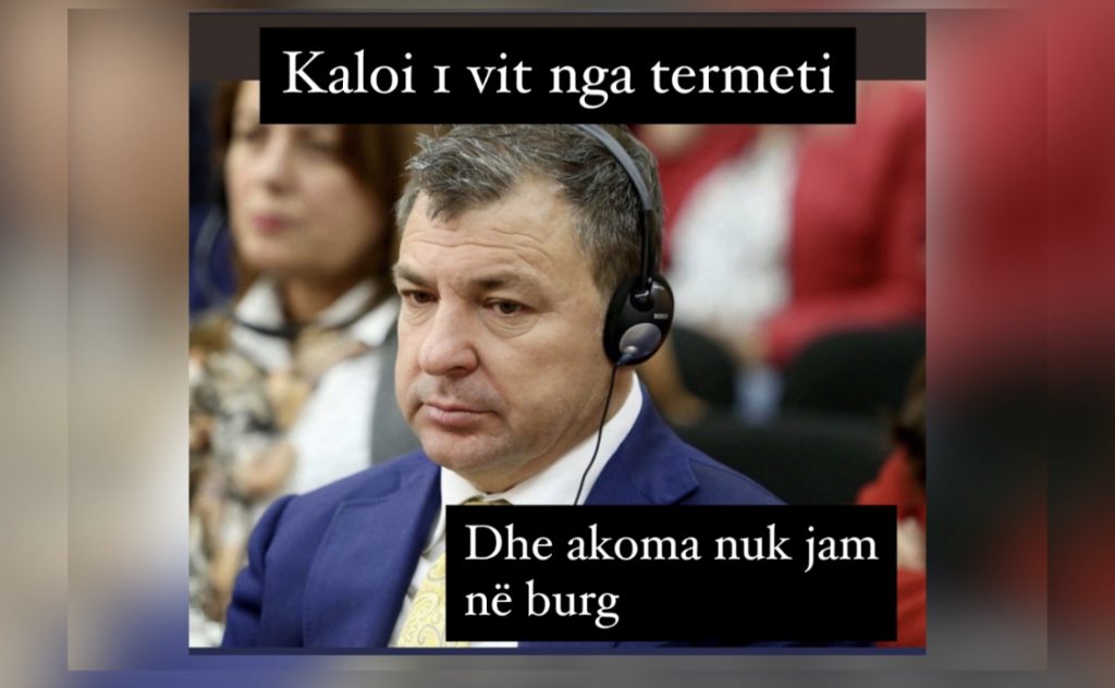 Drejtësia për tërmetin u katandis në subjekt ironie dhe memesh