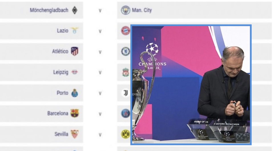 Hidhet shorti i Champions League, përballje të forta  në 1/8-at e finaleve