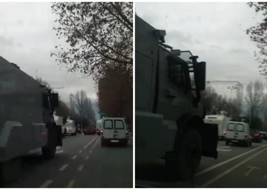 Dita e 4 e protestës/ Mjetet e rënda të policisë blindojne Tiranën