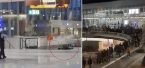 Udhëtarët vrapojnë jashtë të tmerruar, çfarë ndodhi dje në Aeroportin e Fankfurtit: ‘I pastrehu’ hedh valixhen dhe bërtet ‘Allahu Akbar’