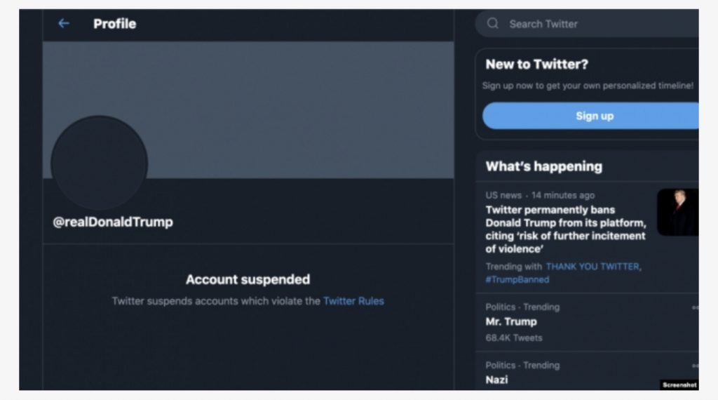 Twitter bllokon përgjithmonë llogarinë e Presidentit Trump